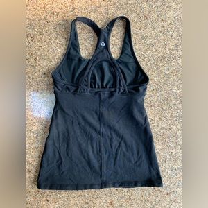 Lulu lemon black workout tank top